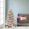 4ft. Pre-Lit Flocked Carson Pine Artificial Christmas Tree, Clear Lights